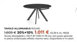 Ricci Casa Tavolo allungabile round offerta