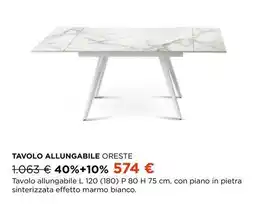 Ricci Casa Tavolo allungabile oreste offerta
