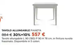 Ricci Casa Tavolo allungabile pianeta offerta