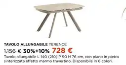 Ricci Casa Tavolo allungabile terence offerta