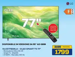 Euronics LG OLED77B56LA - OLED SMART TV 77" offerta
