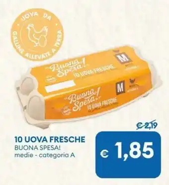 10 uova fresche BUONA SPESA!