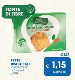MD Discount Fette biscottate VIVO MEGLIO offerta