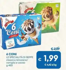 MD Discount 6 coni LE SPECIALITÀ DI BEPPE offerta