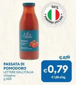 MD Discount Passata di pomodoro LETTERE DALL'ITALIA offerta