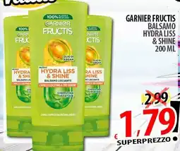 Il Genio Supermercato Garnier fructis balsamo hydra liss & shine offerta