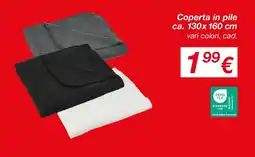 KiK Coperta in pile ca. 130x 160 cm offerta