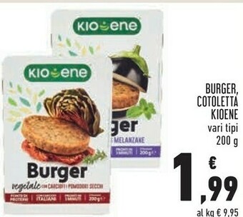 Conad Burger vegetale alle melanzane 200 g(ml) offerta