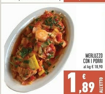 Conad Superstore Merluzzo con i porri offerta