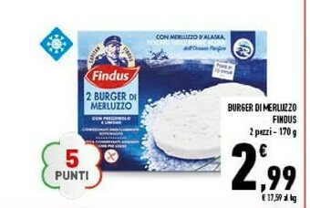 Conad Burger di merluzzo offerta