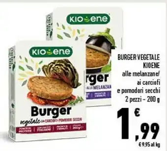 Conad Superstore Burger vegetale ai carciofi e pomodori secchi 200 g(ml) offerta