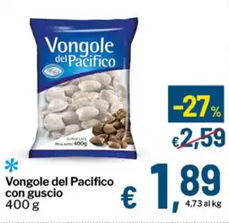 Qui Discount Vongole del Pacifico con guscio offerta