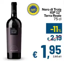Qui Discount Nero di Troia IGP 12° Terra Reale offerta