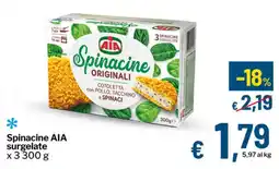 Qui Discount Spinacine AIA surgelate offerta