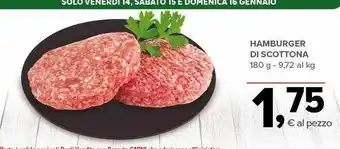 Todis Hamburger di scottona offerta