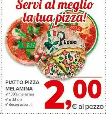 Todis Piatto pizza melamina offerta