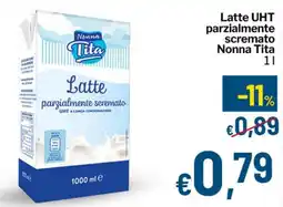 Qui Discount Latte UHT parzialmente scremato Nonna Tita offerta