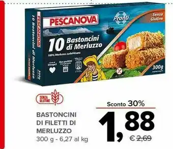Todis 10 bastoncini di merluzzo 300 g(ml) offerta