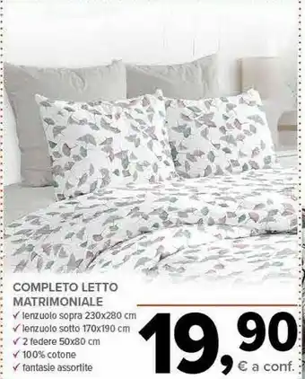 Todis Completo letto matrimoniale offerta