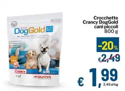 Qui Discount Crocchette Crancy DogGold cani piccoli offerta