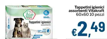 Qui Discount Tappetini igienici assorbenti Vitakraft offerta