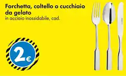 Tedi Forchetta, coltello o cucchiaio da gelato offerta