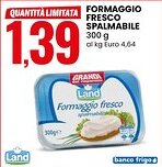 Eurospin Formaggio fresco spalmabile Land offerta
