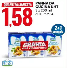 Eurospin Panna da cucina UHT Land offerta