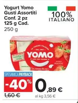 Carrefour Yogurt YOMO gusti assortiti offerta