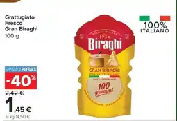 Carrefour Grattugiato Fresco Gran Biraghi offerta