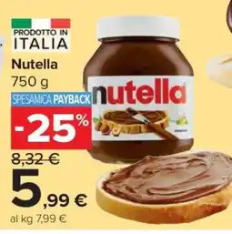 Carrefour Nutella offerta