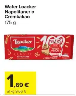 Carrefour Wafer Loacker Napolitaner o Cremkakao offerta