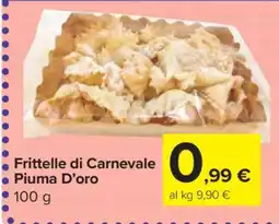 Carrefour Frittelle di Carnevale Piuma D'oro offerta