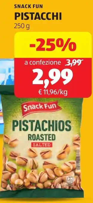 Snack fun pistacchi