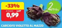 ALDI Carciofo violetto al mazzo offerta