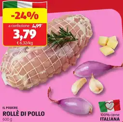 ALDI Il podere rollè di pollo offerta