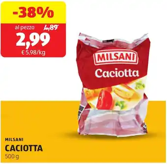 ALDI Milsani caciotta offerta