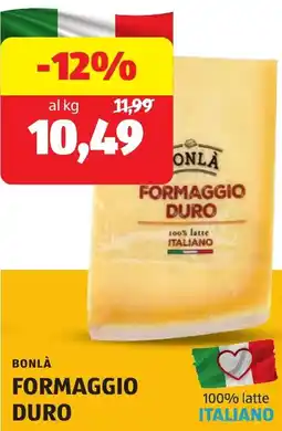 ALDI Bonlà formaggio duro offerta