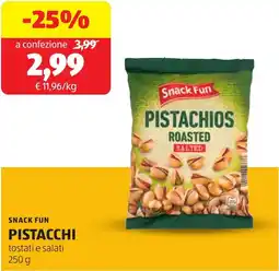 ALDI Snack fun pistacchi offerta