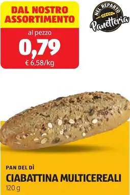ALDI Pan del dì ciabattina multicereali offerta