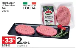 Carrefour Express Hamburger di Tacchino Aia offerta