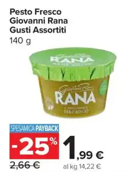 Carrefour Express Pesto Fresco Giovanni Rana offerta