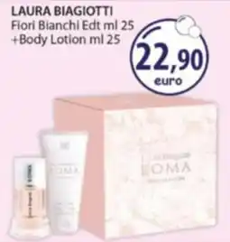 Acqua & Sapone LAURA BIAGIOTTI Fiori Bianchi Edt +Body Lotion offerta