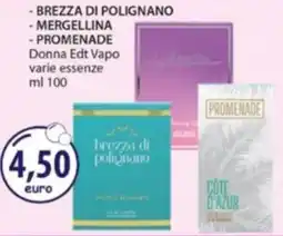 Acqua & Sapone BREZZA DI POLIGNANO -MERGELLINA -PROMENADE Donna Edt Vapo varie essenze offerta