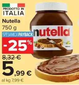 Carrefour Express Nutella offerta