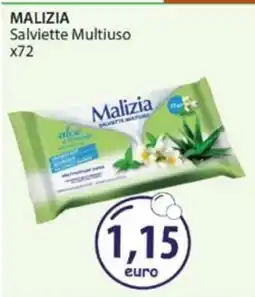 Acqua & Sapone MALIZIA Salviette Multiuso x72 offerta