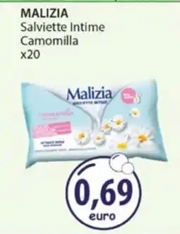 Acqua & Sapone MALIZIA Salviette Intime Camomilla x20 offerta