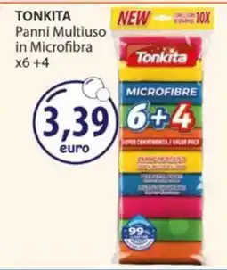 Acqua & Sapone TONKITA Panni Multiuso in Microfibra x6 +4 offerta