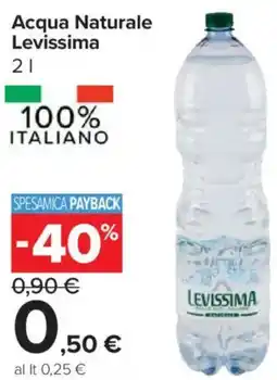 Carrefour Express Acqua Naturale Levissima offerta