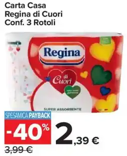 Carrefour Express Carta Casa Regina di Cuori offerta